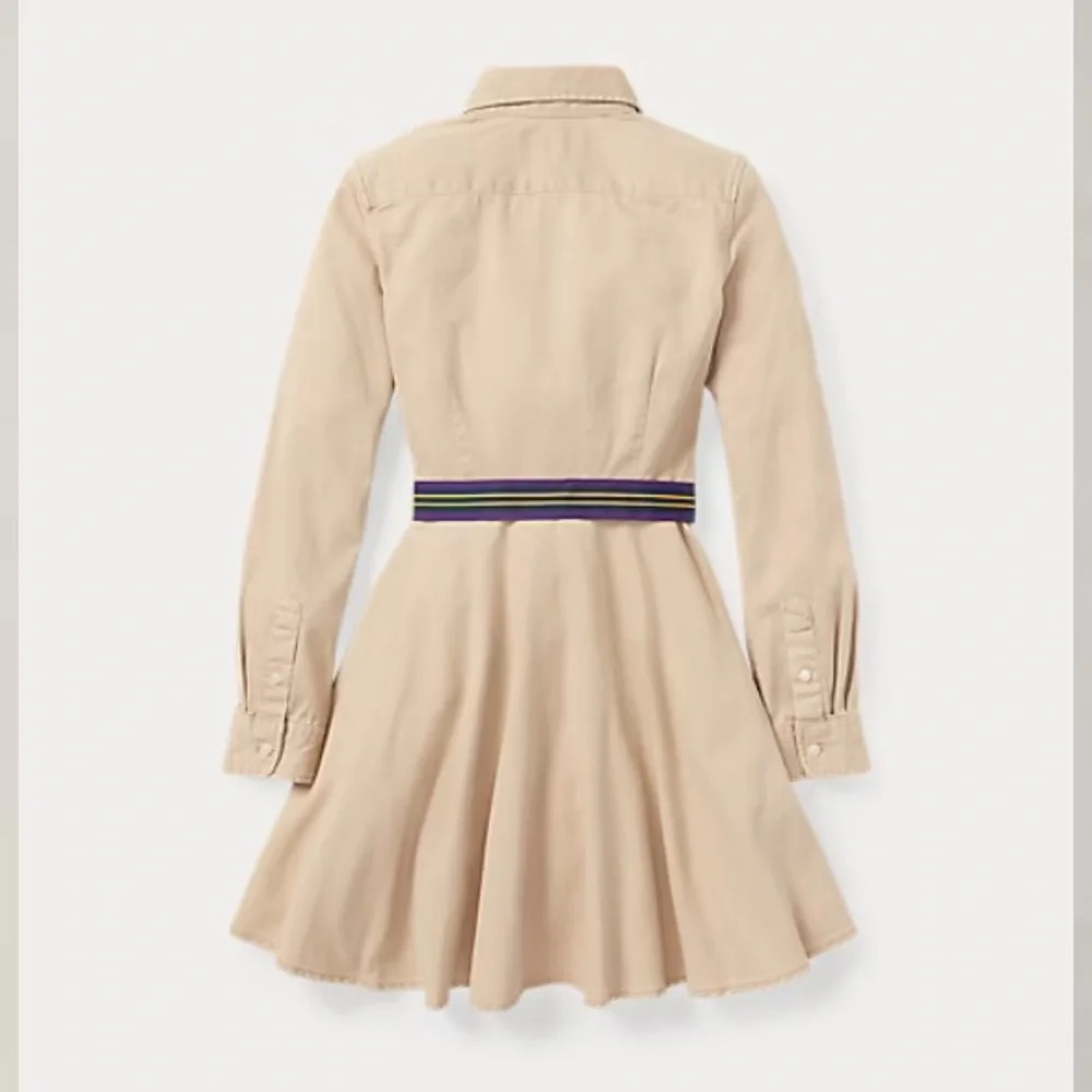 Ralph Lauren Khaki Girls Formal Dress